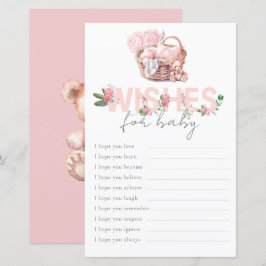 ベビーバスケット願いベビーゲーム赤ちゃんシャワー