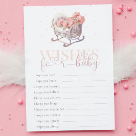 ベビーバスケット願いベビーゲーム赤ちゃんシャワー