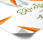 ベビーバニーとニンジン – スイーツとお菓子 ポスター (角)