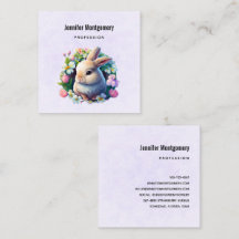 ベビーバニーのカラフル春の花