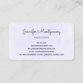 ベビーバニーのカラフル春の花 名刺 (裏面)