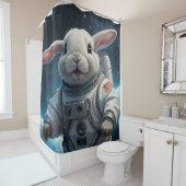 ベビーバニーイン宇宙 シャワーカーテン (インサイチュ)