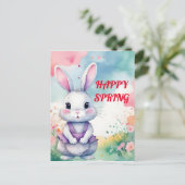 ベビーバニーイン春 ポストカード (スタンド正面)