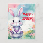 ベビーバニーイン春 ポストカード (正面)