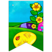 ベビーバニーイースターハッピーイースター バンティングフラッグ (第2の旗)