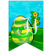 ベビーバニーイースターハッピーイースター バンティングフラッグ (第3の旗)