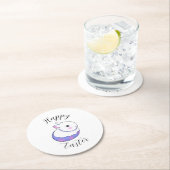 ベビーバニーイースター紙コースター ラウンドペーパーコースター (インサイチュ)