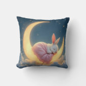 ベビーバニーオンザ三日月 クッション (正面)