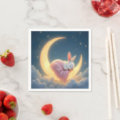 ベビーバニーオンザ三日月 スタンダードカクテルナプキン (インサイチュ)