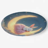 ベビーバニーオンザ三日月 ペーパープレート (アングル)