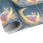 ベビーバニークレセントムーンに眠る ラッピングペーパー (ロールコーナー)