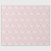 ベビーバニーパターンベビーシャワー ラッピングペーパー (フラット)