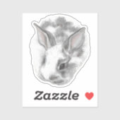 ベビーバニービニールステッカー シール (シート)