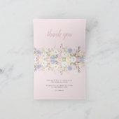ベビーバニーフローラベビースシャワー サンキューカード (内部)