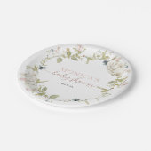 ベビーバニーベビーシャワー ペーパープレート (アングル)