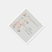 ベビーバニーラビットウォーターカラー男女兼用 スタンダードカクテルナプキン (角)