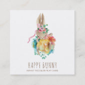 *~*ベビーバニーラビットデイケア先生ナニーテュター スクエア名刺 (正面)