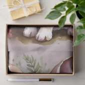 ベビーバニーラビットピンクの花 薄葉紙 (ギフト)