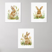 ベビーバニーラビットワイルドフラワーズ子供部屋ベビーギフト (正面)