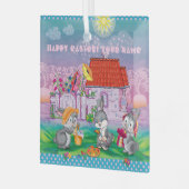 ベビーバニーリトル  ガラスオーナメント (正面左)