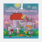 ベビーバニーリトル  ガラスオーナメント (裏面)