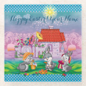 ベビーバニーリトル ガラスコースター (正面)