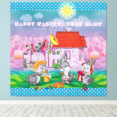 ベビーバニーリトル キャンバスプリント (インサイチュ (ウッドフロア))