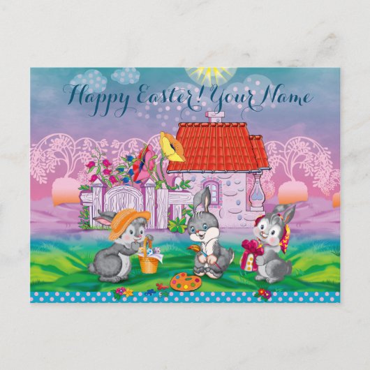 ベビーバニーリトル ポストカード (正面)