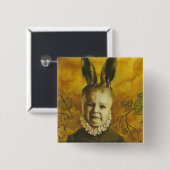 ベビーバニー変異体デザイン 缶バッジ (正面&裏面)