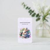 ベビーバニー春の花 名刺 (スタンド正面)