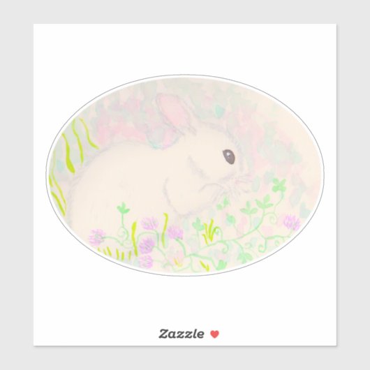 ベビーバニー水彩 シール (シート)