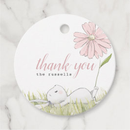 ベビーバニー赤ちゃんシャワー フェイバータグ