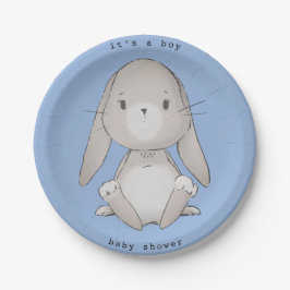 ベビーバニー赤ちゃんシャワー ペーパープレート