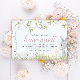 ベビーバニー赤ちゃんシャワー 招待状