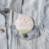 ベビーバニー赤ちゃんシャワー 缶バッジ (インサイチュ)