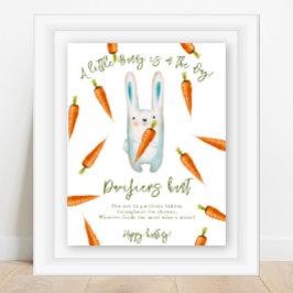 ベビーバニー – おしゃぶり狩りゲーム赤ちゃんシャワー ポスター