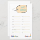 ベビーバブルアドベンチャーベビーシャワー (正面/裏面)