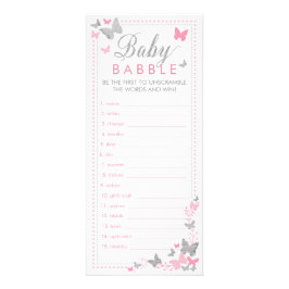 ベビーバブルワードスクランブルゲーム,蝶 ラックカード