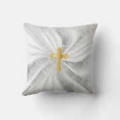 ベビーバプテスマオンホワイトサテン クッション (裏面)