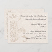 ベビーバプテスマ招待状 招待状 (正面/裏面)