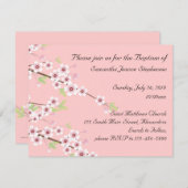 ベビーバプテスマ招待状 招待状 (正面/裏面)