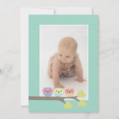 ベビーバプテスマ《キリスト教》洗礼式や命名式アクアフールズ写真招待状 招待状 (正面)