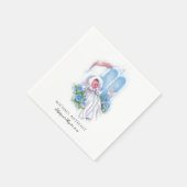 ベビーバプテスマ《キリスト教》洗礼式や命名式宗教伝統的 スタンダードカクテルナプキン (角)