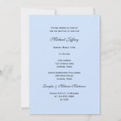 ベビーバプテスマ《キリスト教》洗礼式や命名式招待状ボーイ招待状 招待状 (裏面)