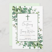 ベビーバプテスマ《キリスト教》洗礼式や命名式招待状 招待状 (正面/裏面)