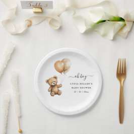 ベビーバルーズベビーシャワー男女兼用 ペーパープレート