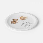 ベビーバルーズベビーシャワー男女兼用 ペーパープレート (アングル)