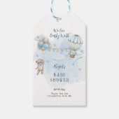 ベビーバルーズボーイバーリーベイビーシャワー待ち ギフトタグ (正面)