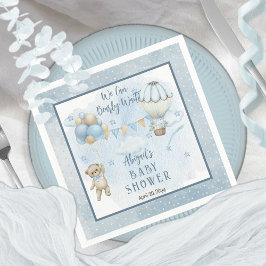 ベビーバルーズボーイバーリーベイビーシャワー待ち スタンダードカクテルナプキン