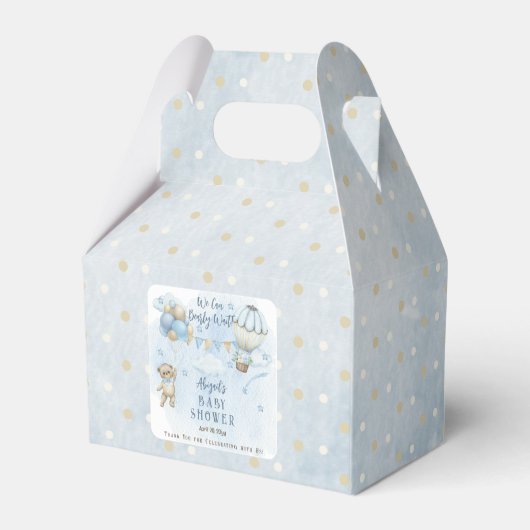 ベビーバルーズボーイバーリーベイビーシャワー待ち フェイバーボックス (裏面サイド)